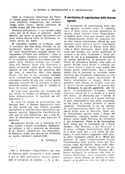 Rivista di esportazione e di importazione