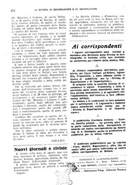 Rivista di esportazione e di importazione