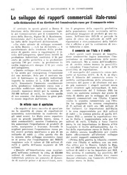 Rivista di esportazione e di importazione