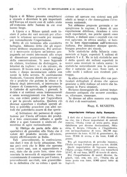 Rivista di esportazione e di importazione