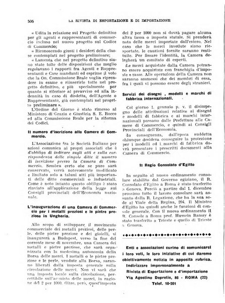 Rivista di esportazione e di importazione