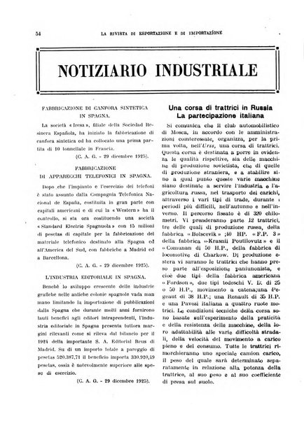 Rivista di esportazione e di importazione