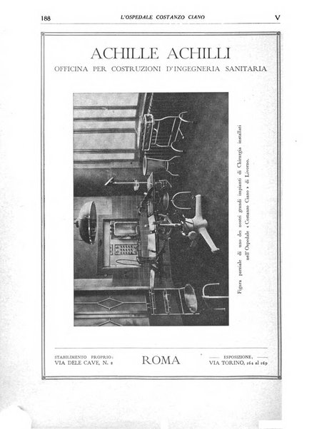 L'Ospedale Costanzo Ciano organo della vita ospedaliera