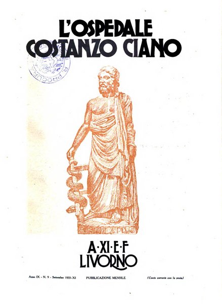 L'Ospedale Costanzo Ciano organo della vita ospedaliera
