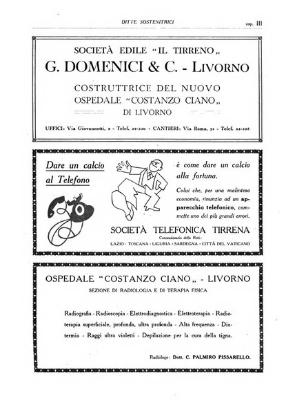 L'Ospedale Costanzo Ciano organo della vita ospedaliera