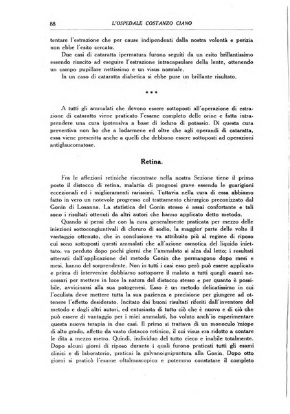 L'Ospedale Costanzo Ciano organo della vita ospedaliera