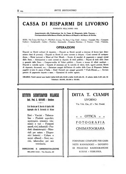 L'Ospedale Costanzo Ciano organo della vita ospedaliera