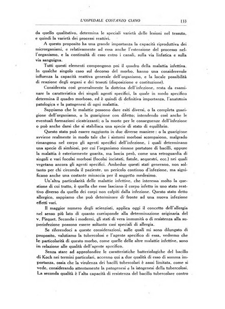 L'Ospedale Costanzo Ciano organo della vita ospedaliera