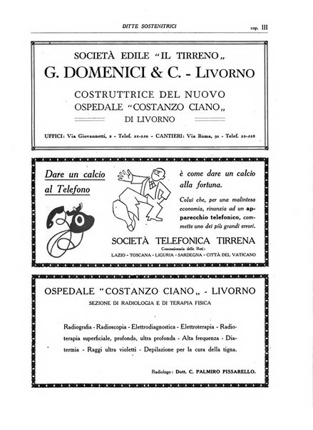 L'Ospedale Costanzo Ciano organo della vita ospedaliera