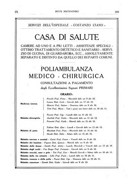 L'Ospedale Costanzo Ciano organo della vita ospedaliera