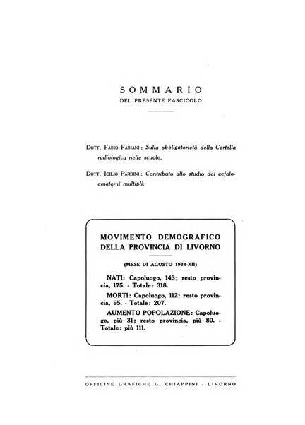 L'Ospedale Costanzo Ciano organo della vita ospedaliera