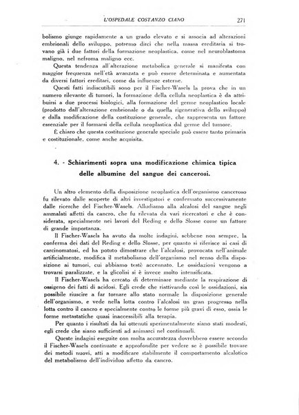 L'Ospedale Costanzo Ciano organo della vita ospedaliera