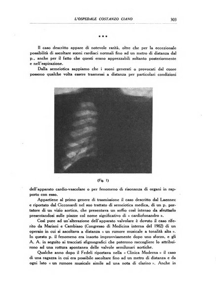 L'Ospedale Costanzo Ciano organo della vita ospedaliera