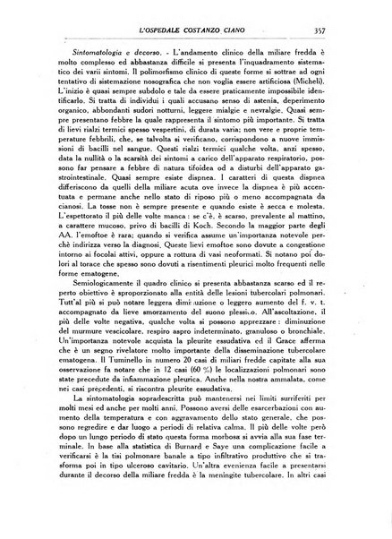 L'Ospedale Costanzo Ciano organo della vita ospedaliera