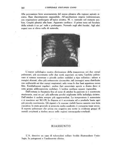 L'Ospedale Costanzo Ciano organo della vita ospedaliera