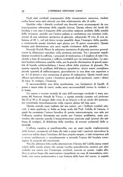 L'Ospedale Costanzo Ciano organo della vita ospedaliera