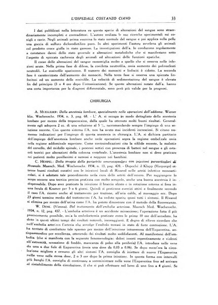 L'Ospedale Costanzo Ciano organo della vita ospedaliera