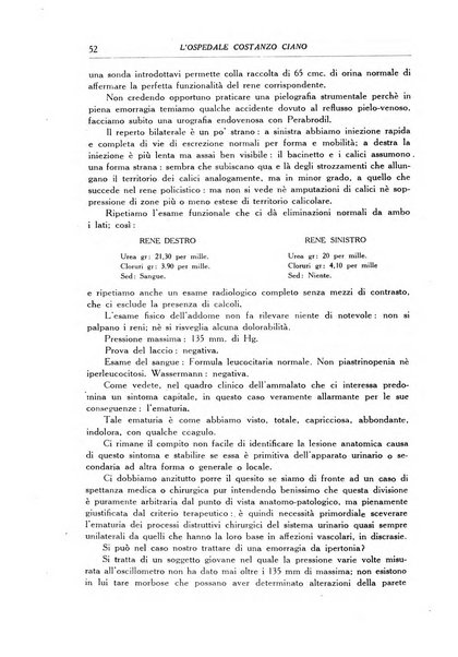 L'Ospedale Costanzo Ciano organo della vita ospedaliera