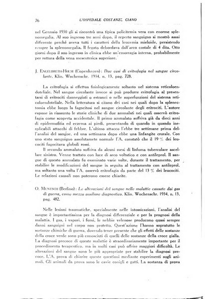 L'Ospedale Costanzo Ciano organo della vita ospedaliera