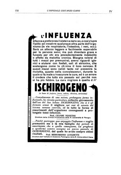 L'Ospedale Costanzo Ciano organo della vita ospedaliera