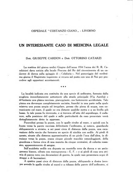 L'Ospedale Costanzo Ciano organo della vita ospedaliera