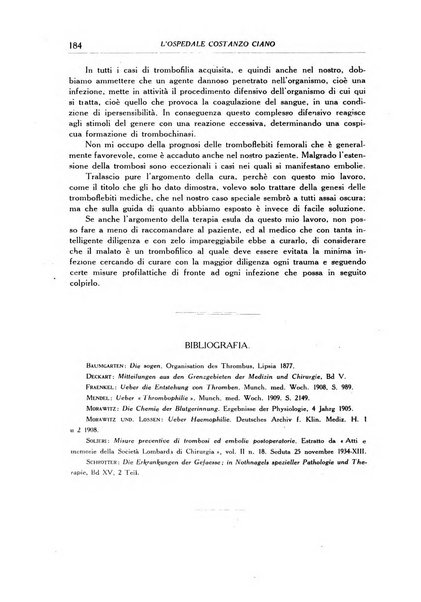 L'Ospedale Costanzo Ciano organo della vita ospedaliera