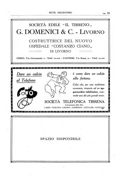 L'Ospedale Costanzo Ciano organo della vita ospedaliera