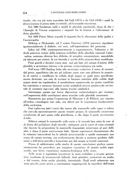 L'Ospedale Costanzo Ciano organo della vita ospedaliera