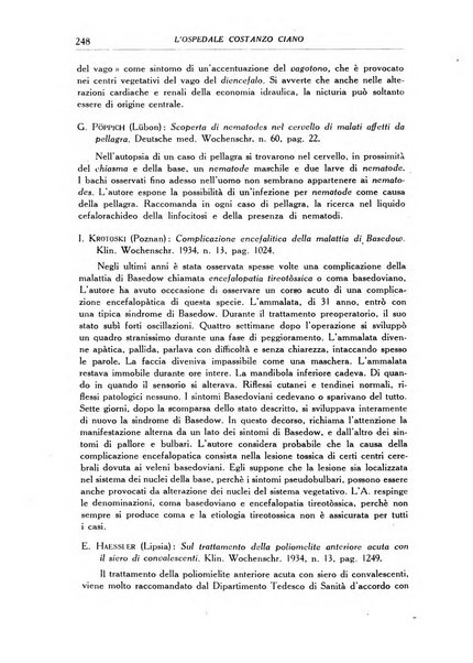 L'Ospedale Costanzo Ciano organo della vita ospedaliera