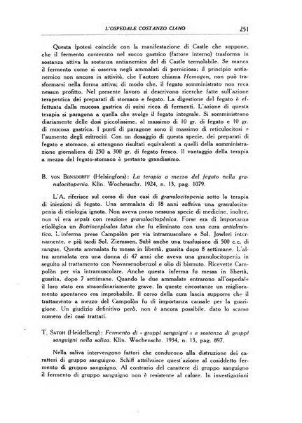 L'Ospedale Costanzo Ciano organo della vita ospedaliera