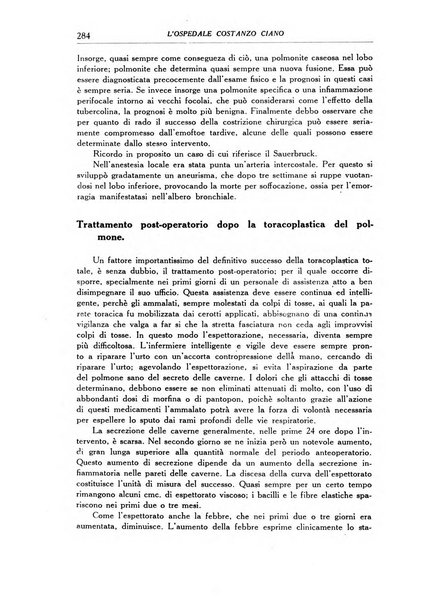 L'Ospedale Costanzo Ciano organo della vita ospedaliera