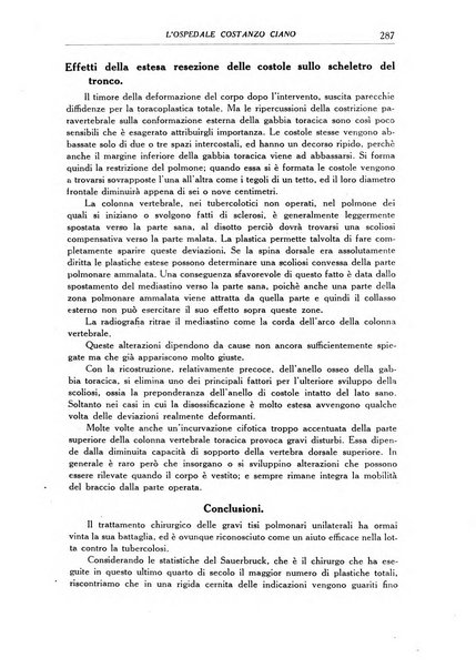 L'Ospedale Costanzo Ciano organo della vita ospedaliera