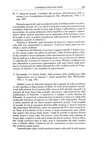 L'Ospedale Costanzo Ciano organo della vita ospedaliera