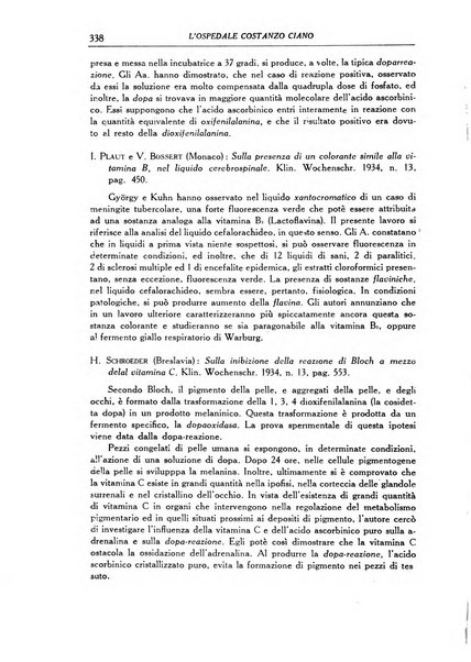 L'Ospedale Costanzo Ciano organo della vita ospedaliera