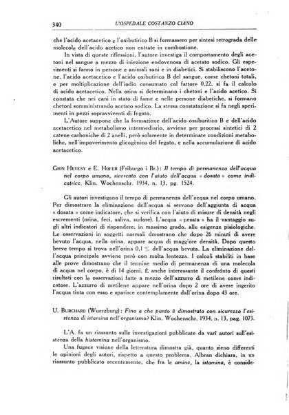 L'Ospedale Costanzo Ciano organo della vita ospedaliera