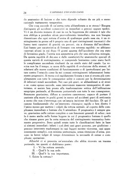 L'Ospedale Costanzo Ciano organo della vita ospedaliera