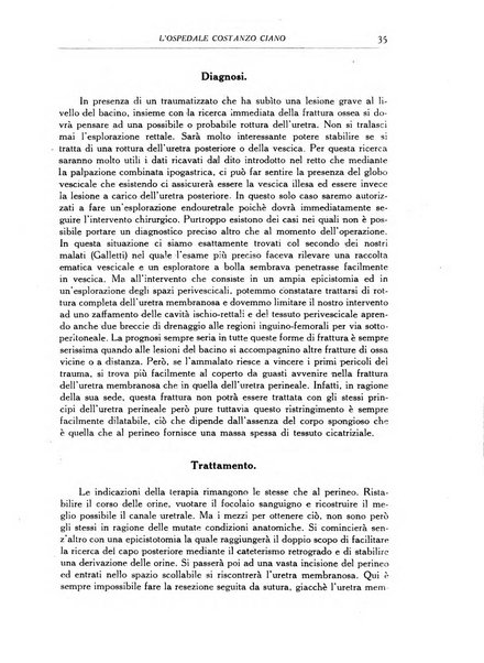 L'Ospedale Costanzo Ciano organo della vita ospedaliera