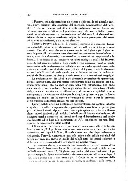 L'Ospedale Costanzo Ciano organo della vita ospedaliera