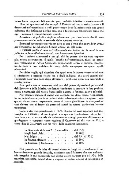 L'Ospedale Costanzo Ciano organo della vita ospedaliera