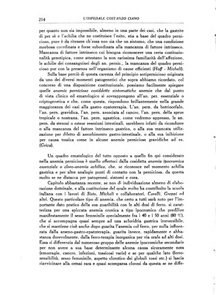 L'Ospedale Costanzo Ciano organo della vita ospedaliera