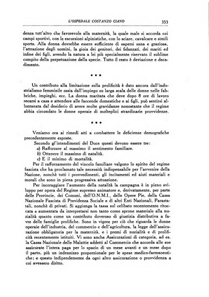 L'Ospedale Costanzo Ciano organo della vita ospedaliera