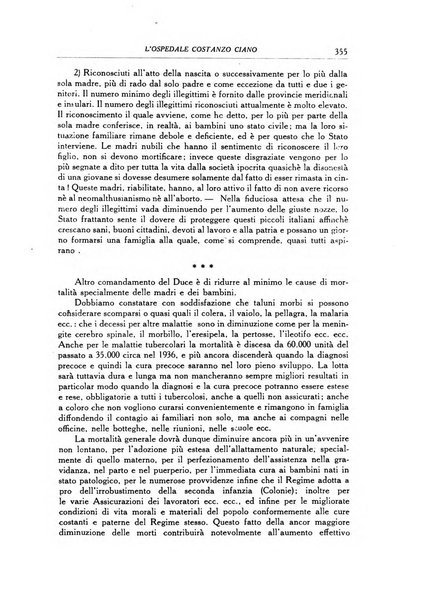 L'Ospedale Costanzo Ciano organo della vita ospedaliera