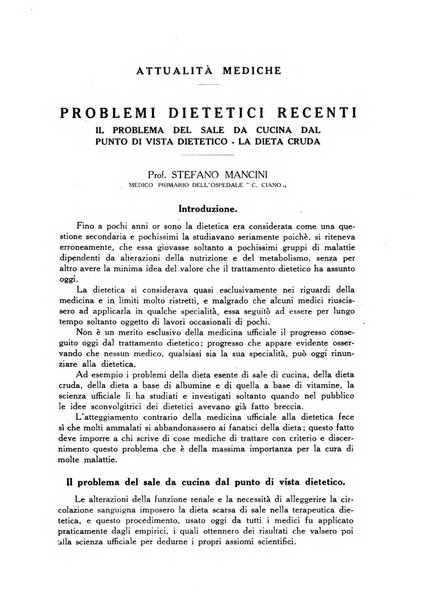 L'Ospedale Costanzo Ciano organo della vita ospedaliera