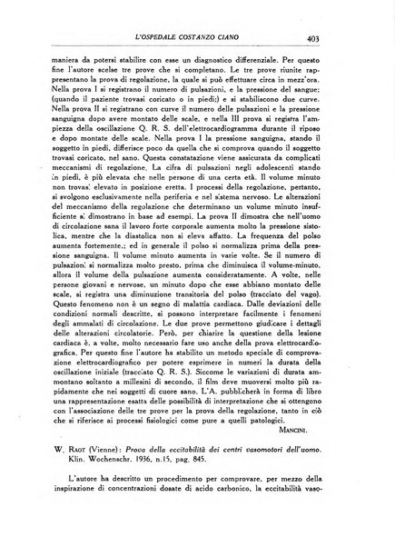 L'Ospedale Costanzo Ciano organo della vita ospedaliera