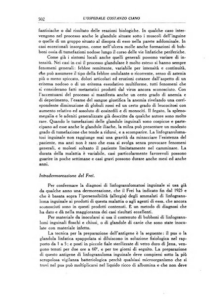 L'Ospedale Costanzo Ciano organo della vita ospedaliera