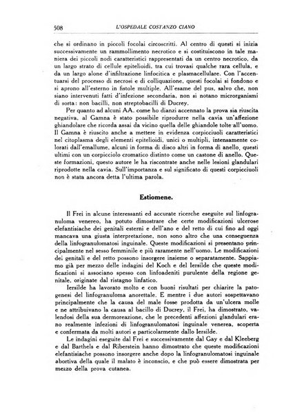 L'Ospedale Costanzo Ciano organo della vita ospedaliera