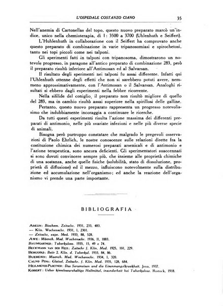 L'Ospedale Costanzo Ciano organo della vita ospedaliera