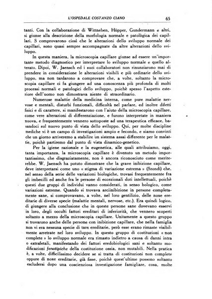 L'Ospedale Costanzo Ciano organo della vita ospedaliera