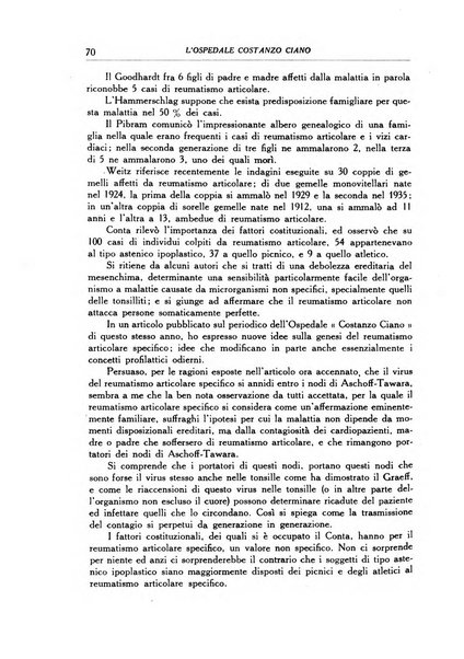 L'Ospedale Costanzo Ciano organo della vita ospedaliera