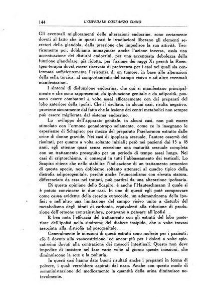 L'Ospedale Costanzo Ciano organo della vita ospedaliera